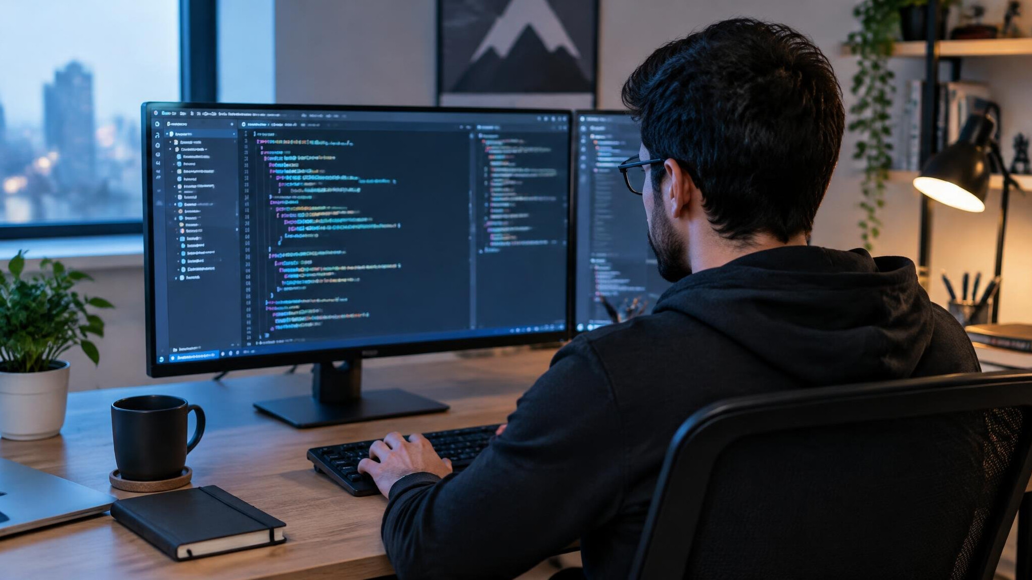 software developer coding